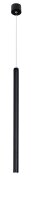 Schmale LED Pendelleuchte Ø 2,5 cm Schwarz...