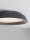 LED Deckenlampe rund Ø 45 cm Schwarz Braun dimmbar warmweiß