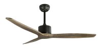 LED Deckenlampe mit Ventilator Schwarz Braun Ø 132...