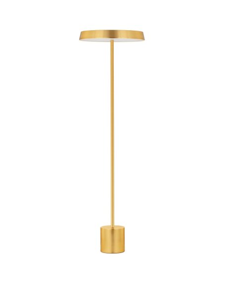 LED Stehlampe 136 cm in Gold warmweiß SHASTA Aluminium