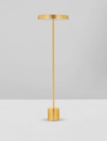LED Stehlampe 136 cm in Gold warmweiß SHASTA Aluminium