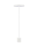 LED Stehleuchte Wei&szlig; 136 cm warmwei&szlig; SHASTA Aluminium Modern