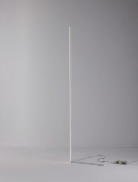 LED Stehlampe 140 cm Weiß dimmbar Minimalistisch warmweiß