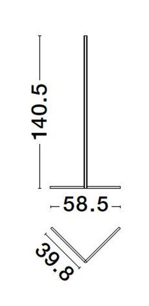 LED Stehlampe 140 cm Weiß dimmbar Minimalistisch warmweiß