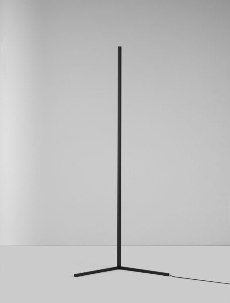 LED Stehleuchte Minimalistisch Schwarz 140 cm dimmbar