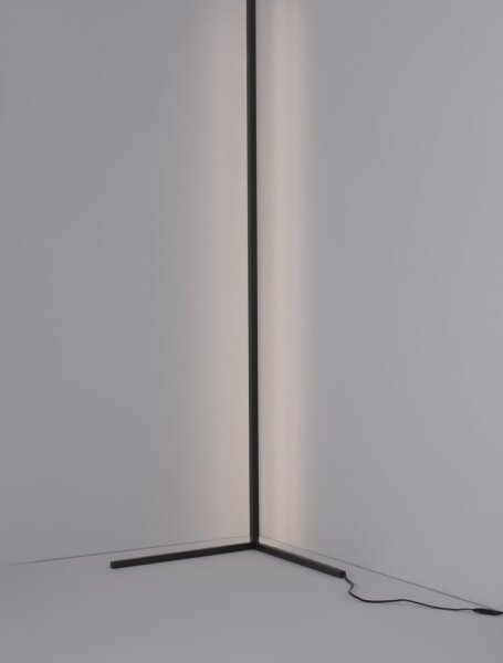 LED Stehleuchte Minimalistisch Schwarz 140 cm dimmbar