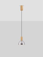 LED Hängeleuchte in Schwarz Gold Ø 17 cm...