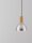 LED Hängeleuchte in Schwarz Gold Ø 17 cm höhenverstellbar