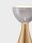 LED Tischleuchte in Schwarz Gold 32 cm Rauchglas SIDNEY