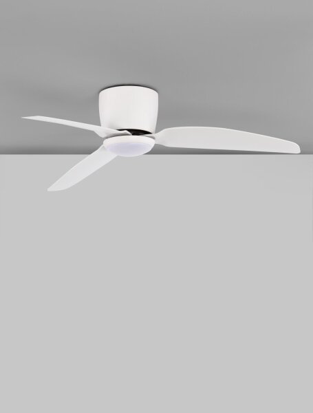 LED Deckenventilator Fernbedienung Ø 100 cm Weiß warmweiß