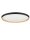 LED Deckenlampe rund Ø 60 cm Schwarz dimmbar Holz SIMONE