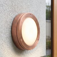 Wandleuchte in Kupfer aus Echt Messing Haus Außen