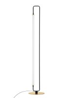 LED Stehlampe 150 cm in Wei&szlig; Schwarz Gold...