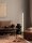 LED Stehlampe 150 cm in Weiß Schwarz Gold warmweiß SLOAN