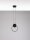 LED Hängelampe Schwarz 20 cm lang Ring warmweiß SONIA Modern