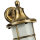 Premium Außenwandleuchte Antik Messing Riffelglas