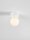 Deckenlampe Weiß Ø 8 cm G9 Glas Gips rund SPENCER Kugel