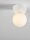 Deckenlampe Weiß Ø 8 cm G9 Glas Gips rund SPENCER Kugel