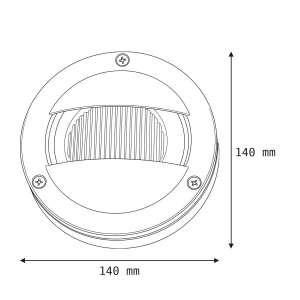 Applique AGIA laiton IP64 ronde Maritim Ø14cm