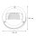 Applique AGIA laiton IP64 ronde Maritim Ø14cm