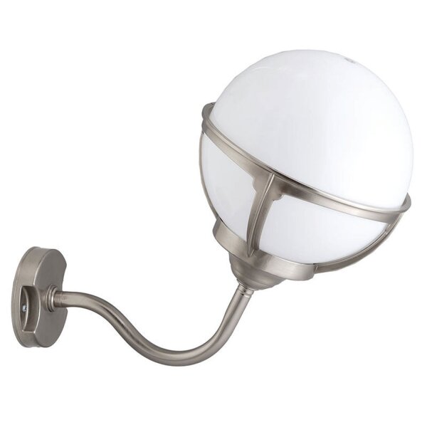 Applique murale extérieure en nickel blanc laiton véritable maison