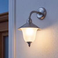 Premium Wandleuchte ANDROS Nickel Rustikal Außen