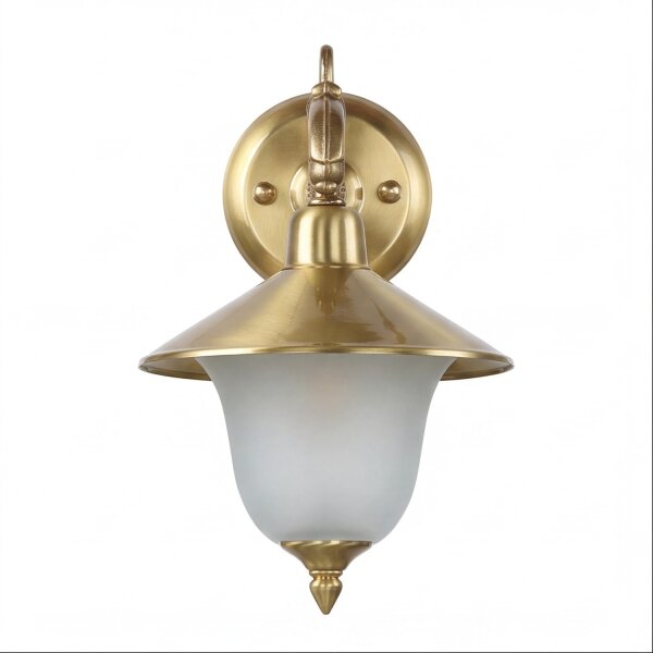 Messing Wandlampe Rustikal elegant H:28cm ANDROS