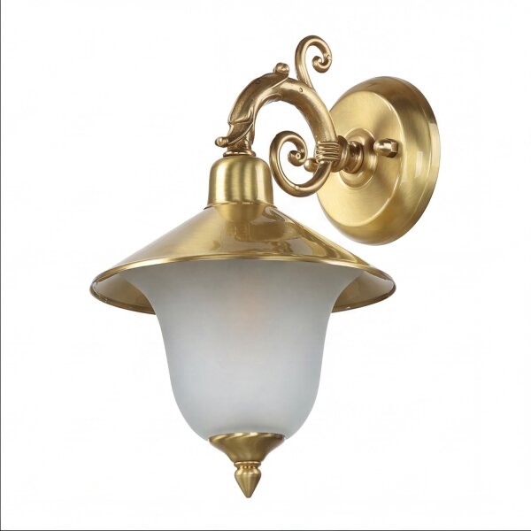 Messing Wandlampe Rustikal elegant H:28cm ANDROS