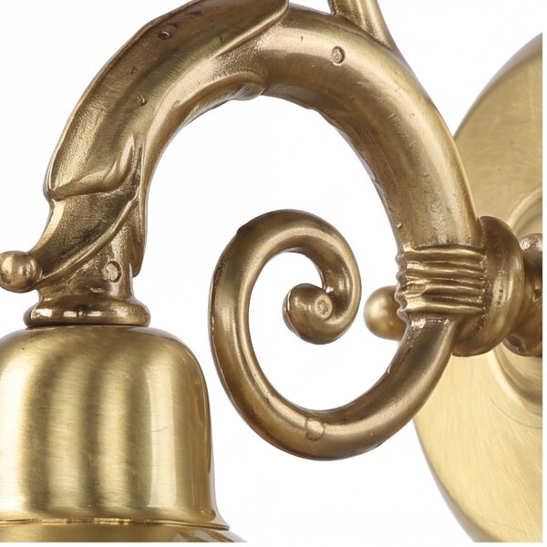 Messing Wandlampe Rustikal elegant H:28cm ANDROS