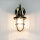 Antike Wandlampe Echt Messing für Außen SANTORIN