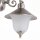 Außenwandlampe Glas Messing in Nickel Weiß Hof