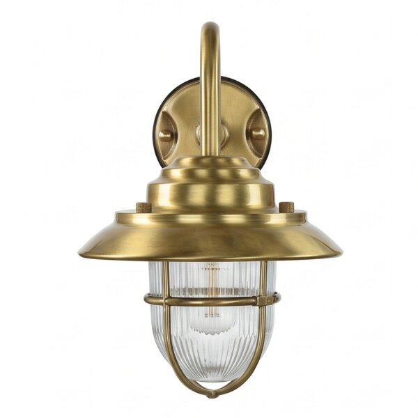 Wandlampe BOLOS Messing IP64 Maritime Laterne