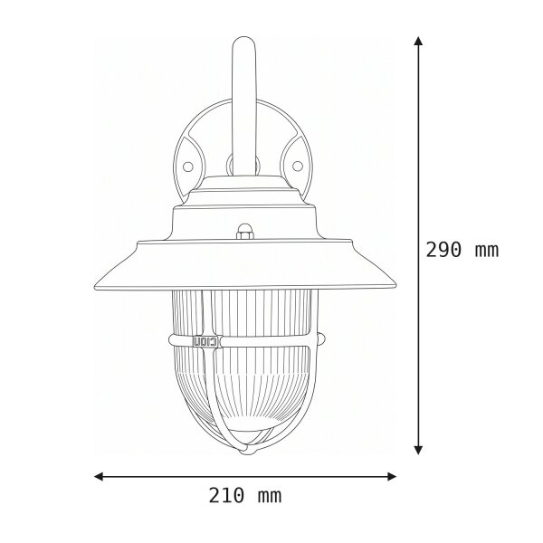 Applique en laiton IP64 Maritime extérieur résistant aux intempéries