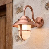 Lampe murale cuivre IP64 laiton véritable terrasse...