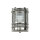Wandlampe Außen Glas Messing in Nickel Maritim IP64