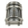 Wandlampe Außen Glas Messing in Nickel Maritim IP64