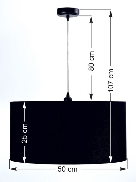 Pendelleuchte Esstisch Schwarz Gold Retro rund