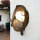 Applique extérieure ronde laiton verre Maritim IP64 maison