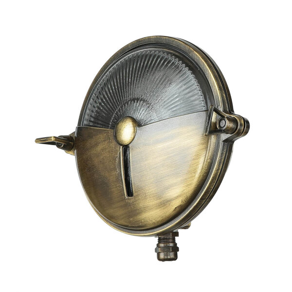 Lampe dextérieur maritime ronde Ø18cm en laiton IP64
