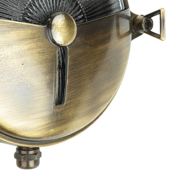 Lampe dextérieur maritime ronde Ø18cm en laiton IP64