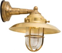 Wandleuchte Au&szlig;en Messing Maritim IP43 Haus Hof