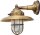 Au&szlig;en Wandlampe Messing Glas Maritim IP43 Hof Haus