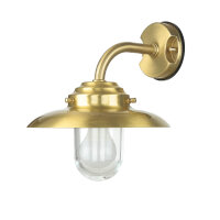 Wandlampe Außen Laterne Messing Maritim IP64 Haus