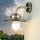 Wandlampe Außen Rustikal Nickel Echt-Messing