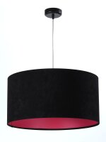 Suspension Tissu Noir Rose R&eacute;tro Table &agrave;...
