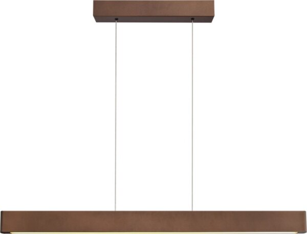 LED Pendelleuchte dimmbar 2200-3000K Alu Kakao L:100 cm