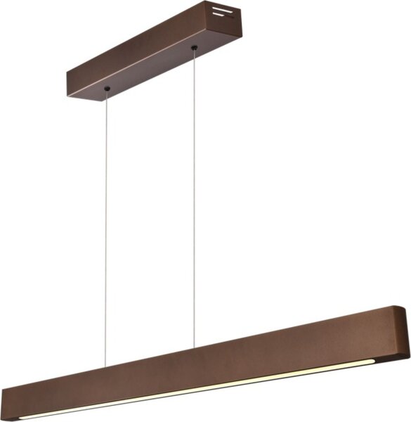 LED Pendelleuchte dimmbar 2200-3000K Alu Kakao L:100 cm