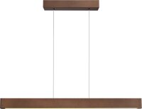 LED Pendelleuchte dimmbar 2200-3000K Alu Kakao L:100 cm