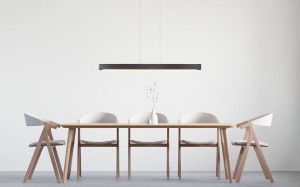 LED Hängelampe dimmbar 2200-3000K Schwarz-Nickel 130 cm