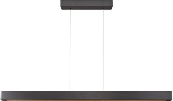 LED Hängelampe dimmbar 2200-3000K Schwarz-Nickel 130 cm